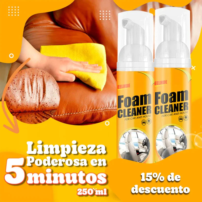 Espuma Limpiadora Multiusos Brillo Fácil [Acción en 5 minutos] - 2x1